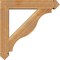 Ekena Millwork Funston Arts and Crafts Rough Sawn Bracket w/ Offset Brace, Western Red Cedar, 6"W x 28"D x 28"H BKT0604X28X28FST03RWR - alternate 4